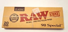 Raw Rolling Cones Classic 98 Special 20 Count