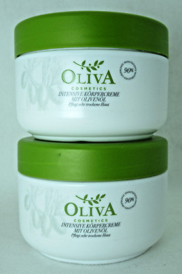 Oliva Cosmetics Intensive Körperceme mit Olivenöl & Sheabutter Creme 2 x 250 ml