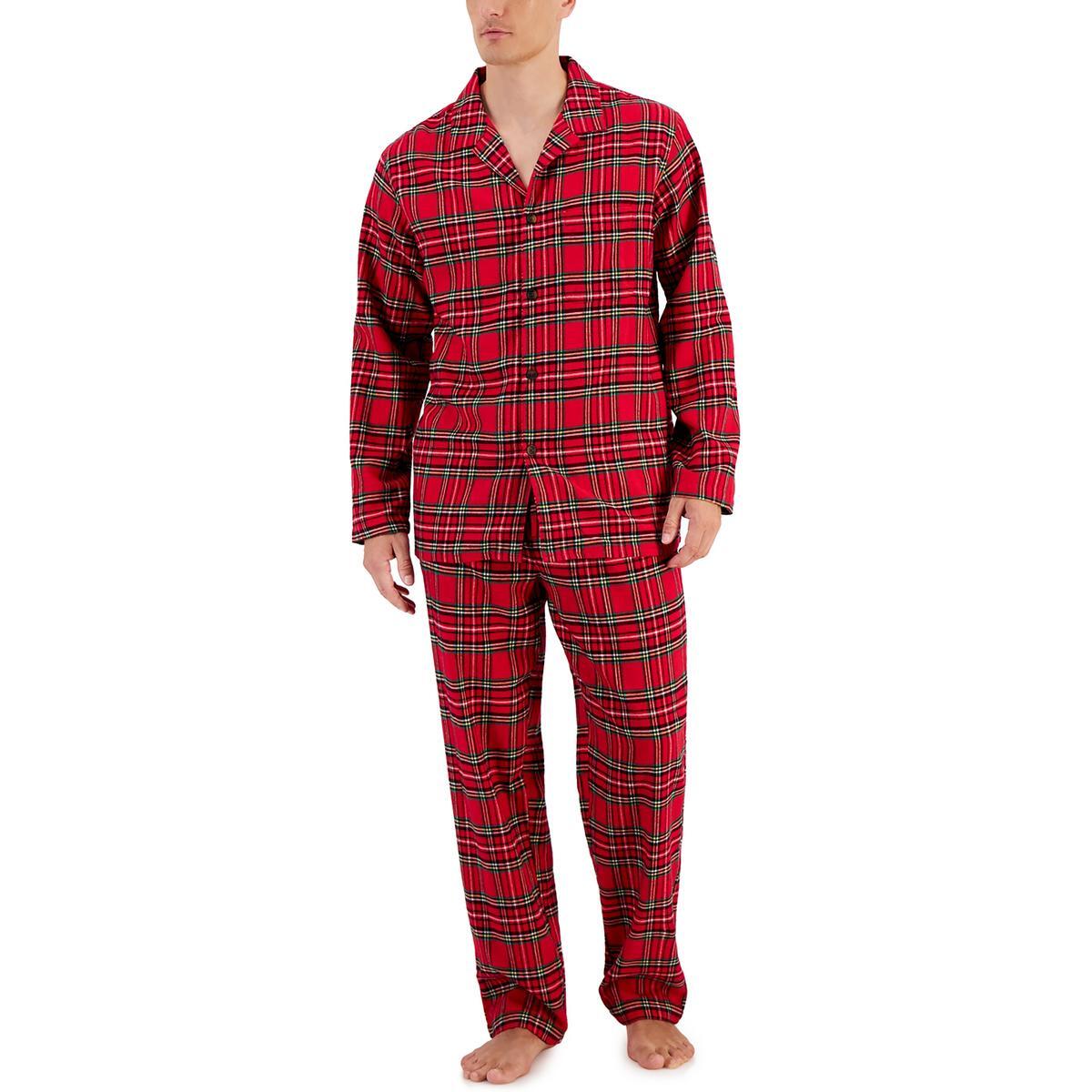 Клубная комната Мужская Красная ночная одежда из 2 предметов Пижамный подарочный набор Loungewear XXL BHFO 8991 3690₽