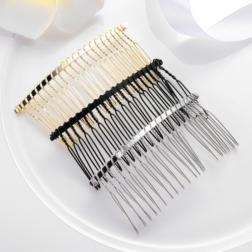 12PCS Bridal Hair Comb Combs for Women Small Decorative Claw Clips Veil Bride - Picture 6 of 11