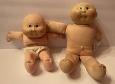 Vintage Cabbage Patch Dolls Bald Headed 1984 1986 READ