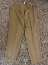 Liz Claiborne Trouser Pants Womens 10 Brown Wool Flare Lined Cottagecore VINTAGE