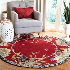 Safavieh Chelsea BURGUNDY 8' X 8' Round Area Rug - HK56C-8R
