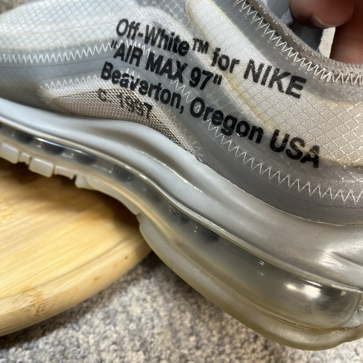 Off-White x Nike Air Max 97 'Menta' Women's Size Size 7 Mens 5.5
