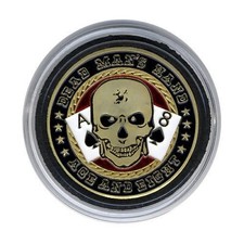 Card Guard - Dead Man's Hand Ace's & 8's GOLD Poker Protector *