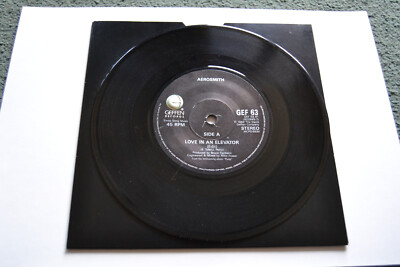 Aerosmith   Love In An Elevator 7'' Vinyl 1989 Geffen Records   GEF 63