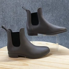 Capelli New York Boots Womens 10 Chelsea Booties Gray Pull On Almond Toe Cuban