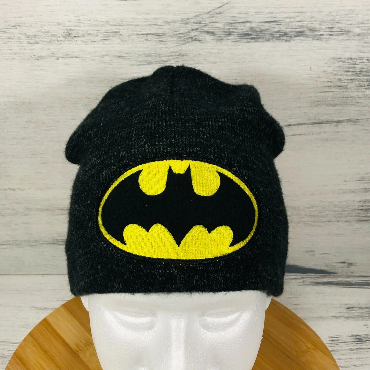 The Batman Beanie DC Comics Black Knit Cap Winter Hat Ski Cap Boys 2T 5T