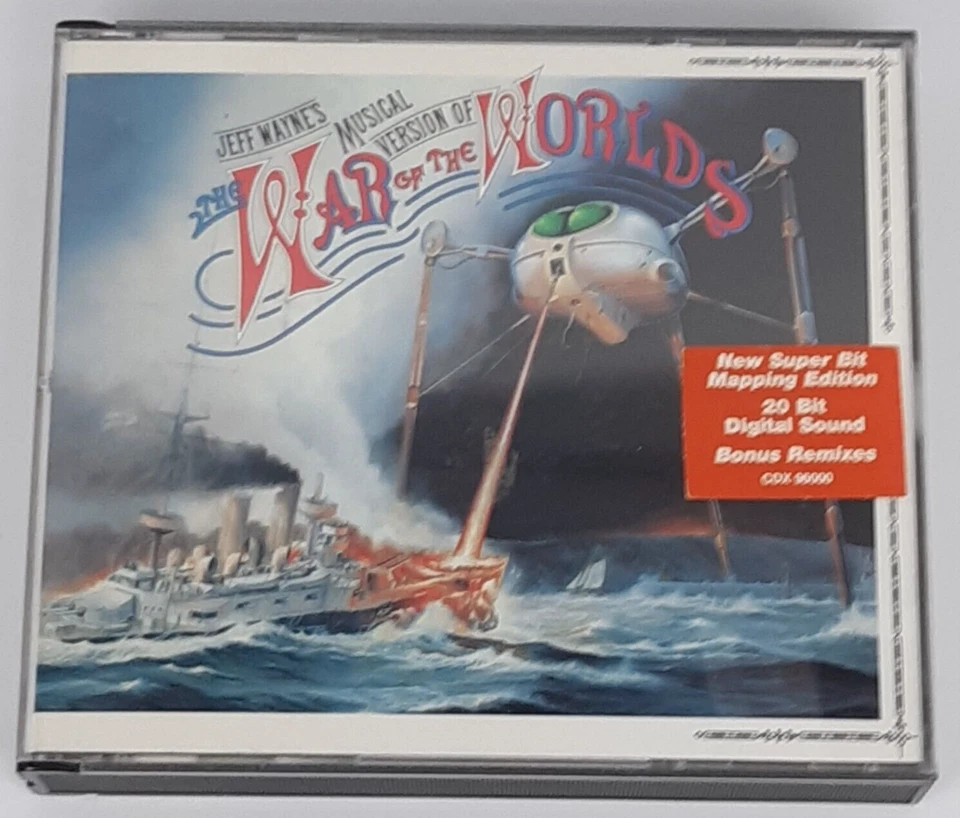 Jeff Wayne's Musical Version Of The War Of The Worlds CD 2 Disc Set Audio 1995 - image 2 of 4