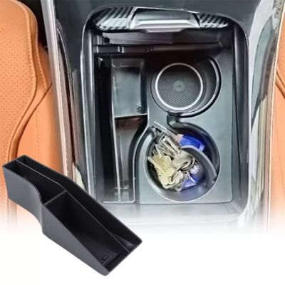 Black ABS Center Control Storage Box Tray For Mercedes-Benz GLC Class X254 2023+
