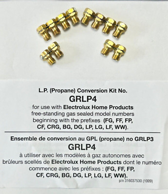 GRLP4 - Original Gas LPG conversion kit for Frigidaire and Electrolux gas ranges