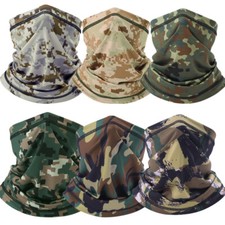 Camo Neck Gaiter Shield Masks - Breathable Face Bandana Mask for Men Women US