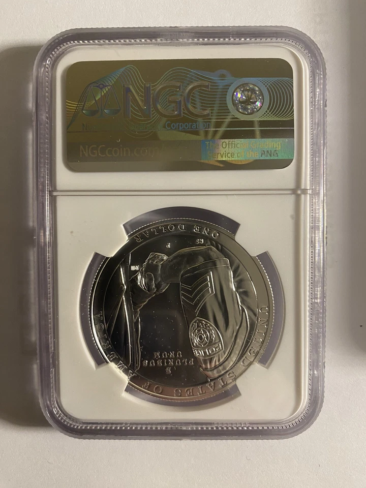 2021 LAW ENFORCEMENT Silver Dollar NGC MS70💥FLAWLESS QUALITY💥FIRST RELEASE - Image 2 of 2