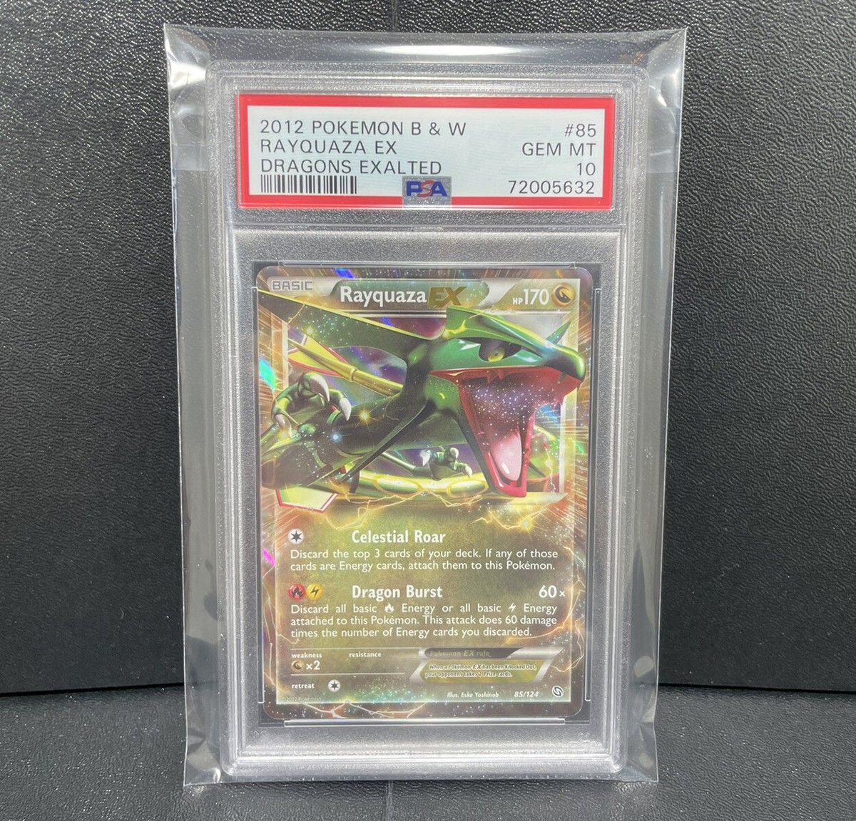 2012 Pokemon Black & White Rayquaza EX Dragons Exalted #85 2012 Pokemon Black & White Rayquaza EX Dragons Exalted #85