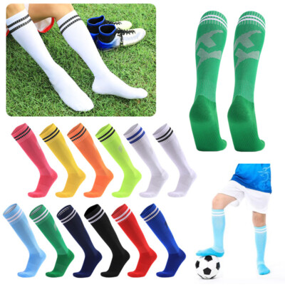 Einfarbige Fußballsocken Für Kinder Jungen Herren Eishockey Fußball Rugby H