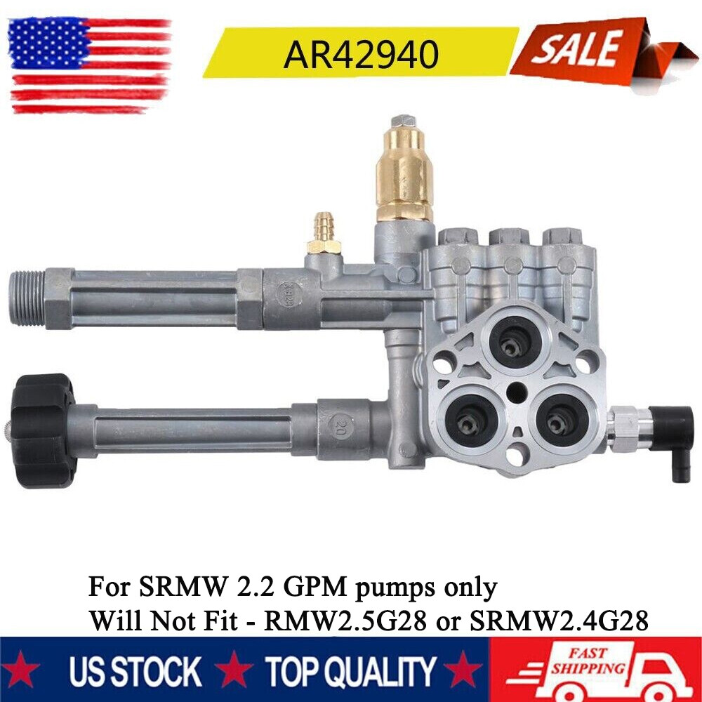 Troy Bilt Complete Pressure Washer Pump Head Assy New for RMW SRMW