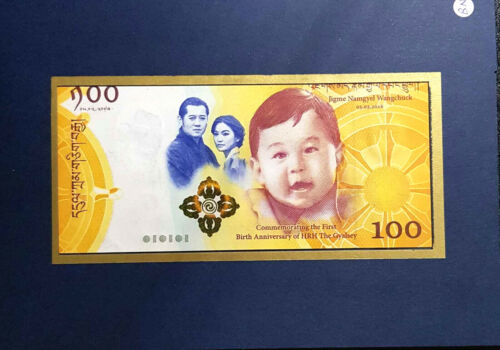 BHUTAN "BIRTH OF THE GYALSEY"100 Ngultrum Commemorative B/note(+1 B/note)#D6503 - Picture 1 of 4