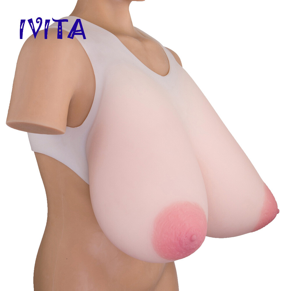 Formes Mammaires En Silicone IVITA - Taille 21XL - Style Drag Queen/travesti - Neuf Sans étiquettes