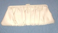 La Regale Vintage Evening Formal Purse Clutch Handbag Cream
