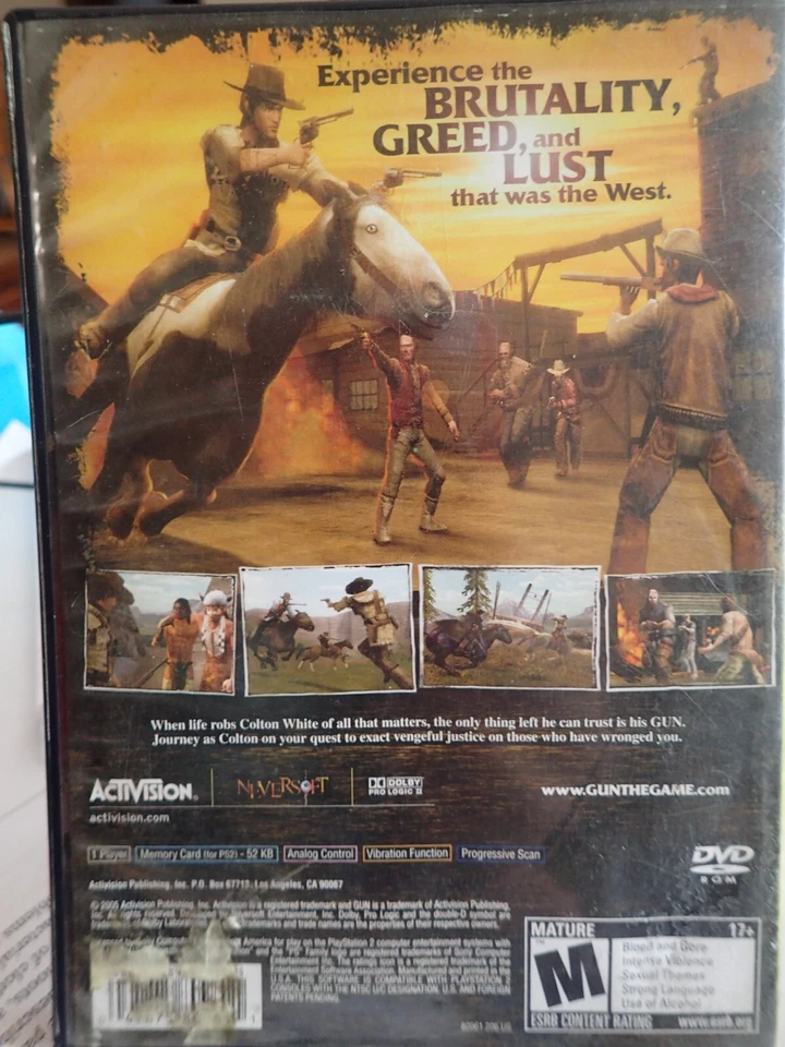 Gun (Sony Playstation 2 PS2) Complete, tested - Image 3 of 3