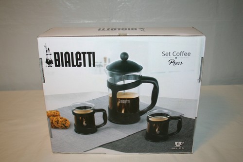 Bialetti Coffee Set; Coffee Press \u0026 2 