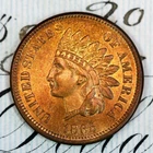 * 1865 * SOLID+ GEM BU MS INDIAN HEAD PENNY * FROM ORIGINAL COLLECTION