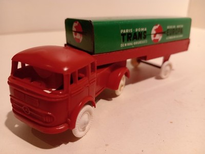 Sesame F Mercedes Benz LP 329 Red Semi Trailer Bumpy Trans Europa Great 1/50 B