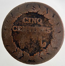 Frankreich 5 Cinq Centimes M&uuml;nze | Sammlerqualit&auml;t