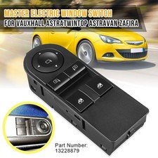 13228706 For Vauxhall Astra H Zafira B Driver Side Electric Window Switch Button