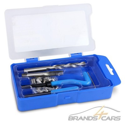 ENVA GEWINDE REPARATUR SATZ M9 x1,25mm GEWINDEEINSÄTZE HSS GEWINDEBOHRER 30-tlg