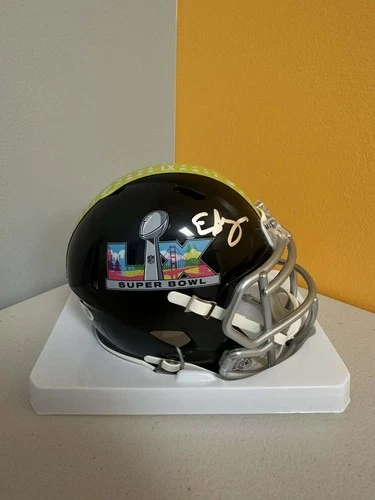 ELIJAH ARROYO signed SEATTLE SEAHAWKS SB LX Mini Football Helmet w/ COA JSA