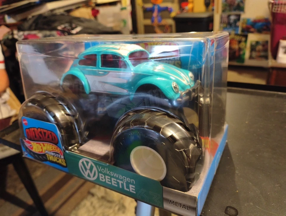 Monster Trucks de gran tamaño Hot Wheels - Volkswagen Beetle 1:24 nuevo 2025 Foto 4 de 4