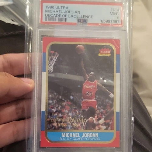 Fleer 1996-97 Ultra Decade of Excellence Michael Jordan #U-4 Bulls PSA 9