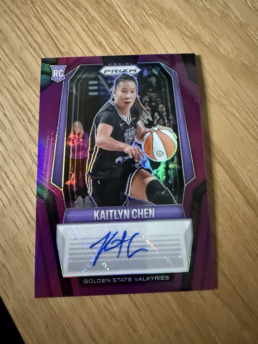 49 Kaitlyn Chen 2025 Panini Prizm WNBA RC Purple Prizm Auto