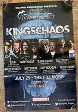 Kings Of Chaos Signed Show Poster Filmore Glen Hughes Billy Duffy 11x17