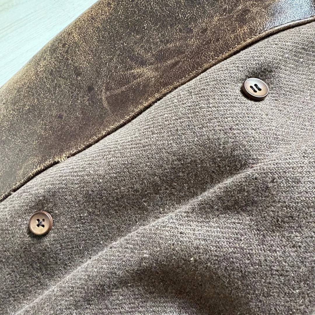 1930s–1940s Aviator Leather Jacket (Approx. Size L) - product detail image 12