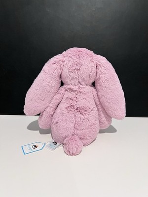 AUTHENTIC OG Jellycat Bashful Tulip Pink Bunny - Retired w/ Tulip