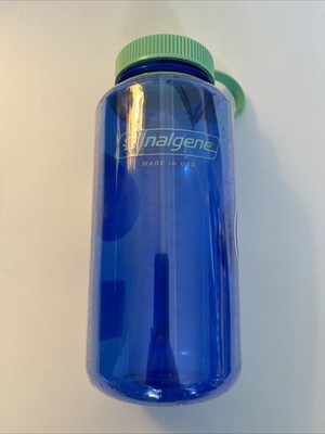 Nalgene Sustain 32 oz. Wide Mouth Water Bottle - Cornflower Blue NEW BPA FREE!