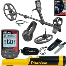 Nokta Triple Score PRO PACK Metal Detector w/ Pinpointer & Premium Digger