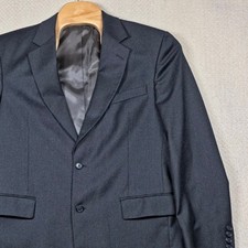 Jos. A. Bank Wool Cashmere Blazer Mens 42L Charcoal Gray Sport Coat 2 Button