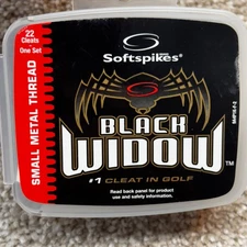 Softspikes Black Widow 22 Small Metal Thread Replacement Golf Cleats