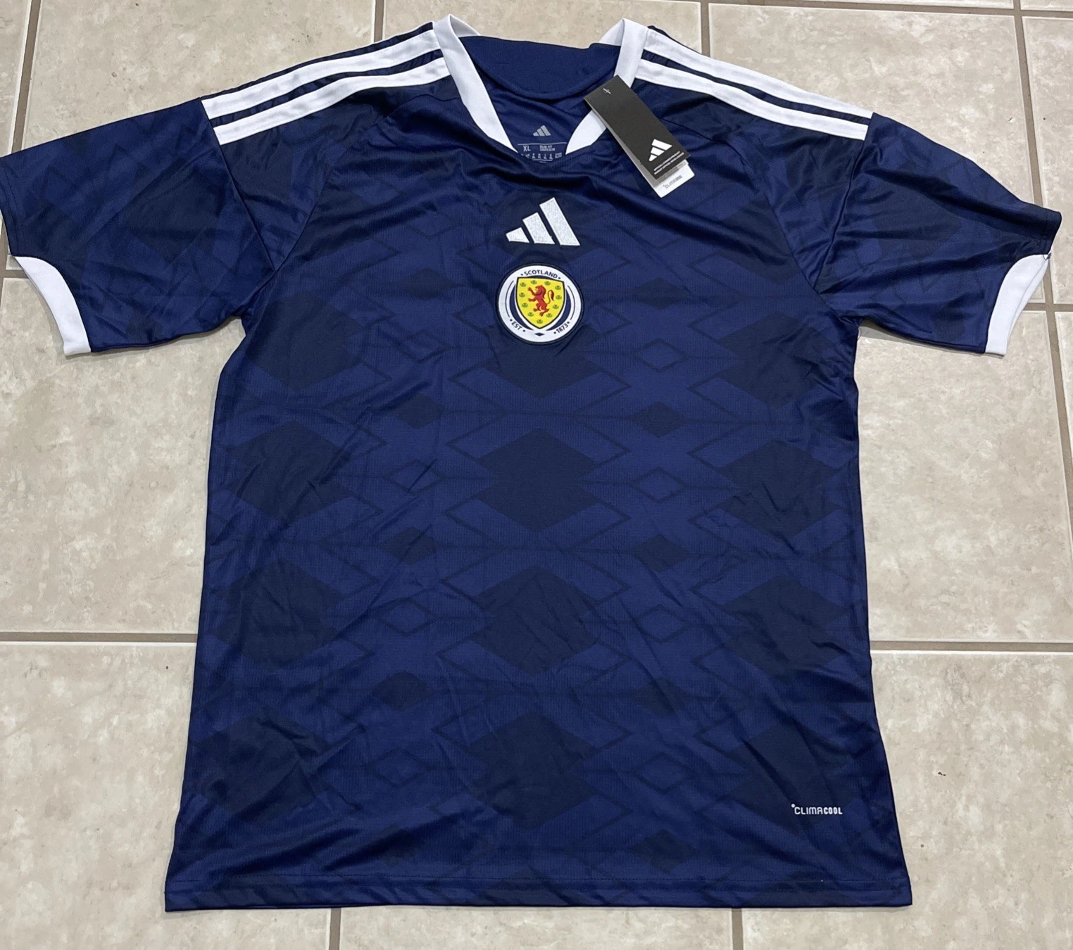 NWT adidas Scotland 2026 Football Soccer Muirhead Adult Breathable XL Climacool