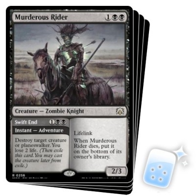 MURDEROUS RIDER X4 March Of The Machine: Commander Magic MTG MINT CARD