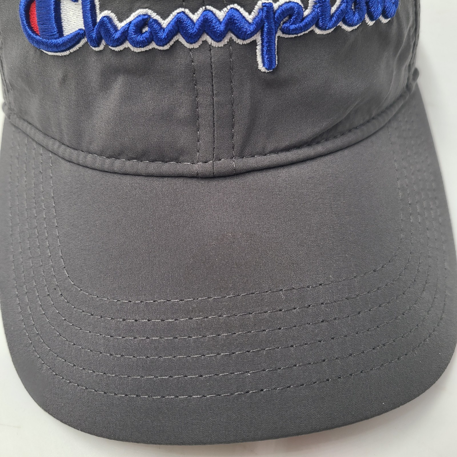 Champion Hat Adjustable Gray Polyester Casual Wea… - image 3