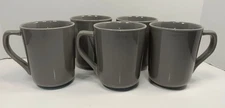 Real Simple Coffee Mugs Cups Smoke Gray Commercial Grade 16 oz Set of 5