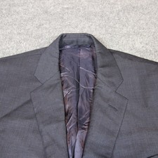 Brooks Brothers Madison Jacket Sport Coat Blazer 42L Reda Blue Glenplaid Italy