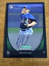 2011 Bowman Chrome Rookie Auto Dillon Gee #212 Mets