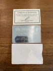 The Silver Card 1 Troy Oz. .999 Fine Silver Bar With COA