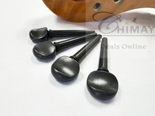 New Quality Ebony Viola Pegs, One Set (4 pieces), Fast Shipping