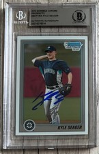 Kyle Seager Autographed Signed SEATTLE MARINERS 2010 1st Bowman ROOKIE Card BAS. rookie card picture